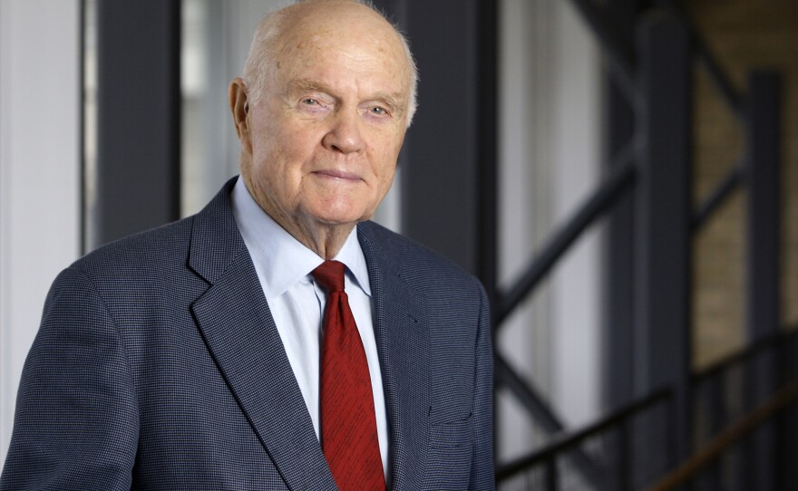 Glenn at his office in Columbus, Ohio, in 2012.