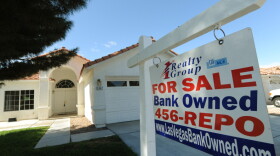 A house under foreclosure in the Spring Valley area in Las Vegas.