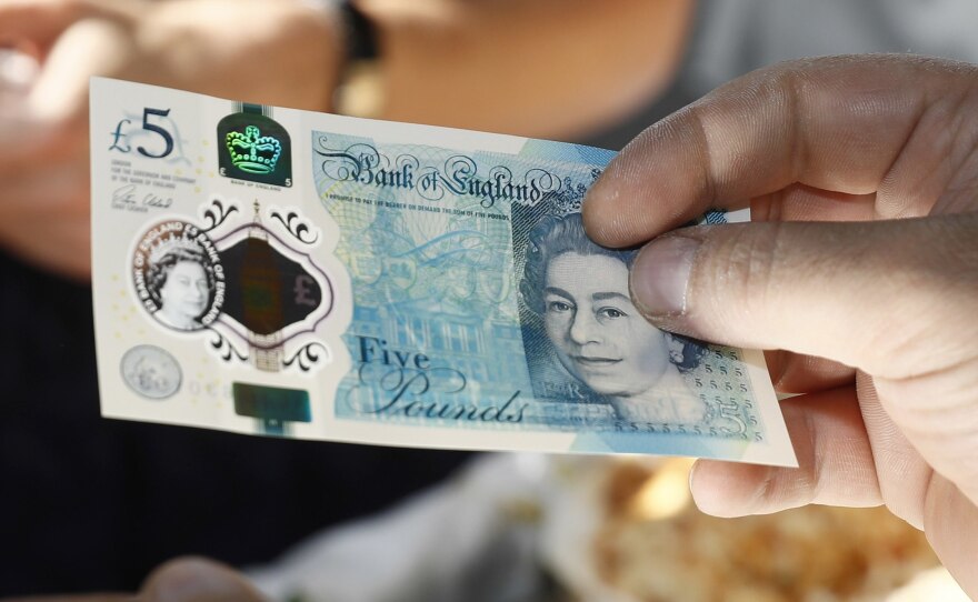 The pound was long the symbol of Britain's economic might. The chaos surrounding the country's 2016 decision to leave the European Union has sent the currency falling sharply.
