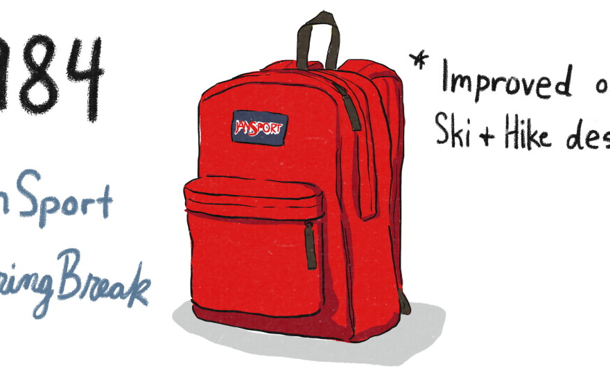 first jansport backpack Right Pack Featuring a suede leather bottom for extra durability From 'Book Strap' To 'Burrito':