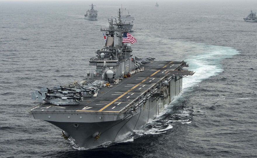 The amphibious assault ship USS Boxer may have taken down more than one Iranian drone over the Strait of Hormuz, according to a senior U.S. general.