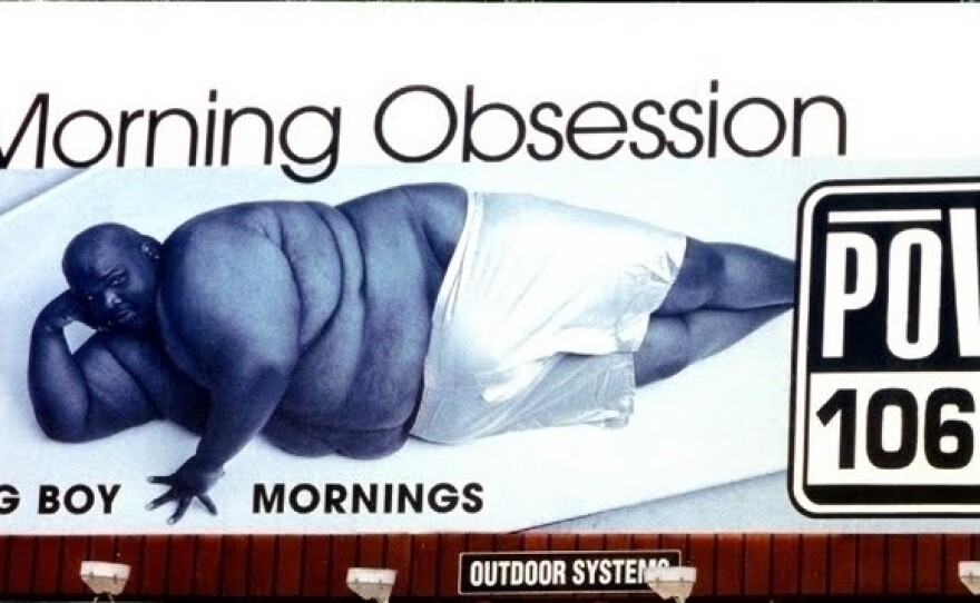 Before getting bariatric surgery, Los Angeles DJ Big Boy posed for a photo promoting his radio station, Power 106. He weighed more than 500 pounds.