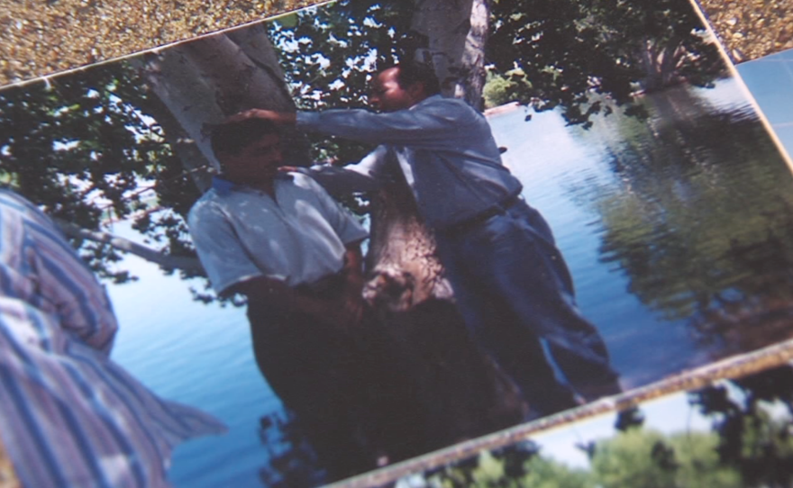 Eduardo Bohorquez baptizes a stranger in Mexico in this undated photo.