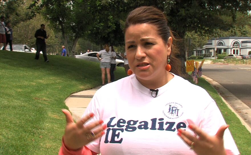 Sandra Gonzalez, a newly-naturalized U.S. Citizen, is reaching out to opponents of immigration reform in an attempt to find common ground.