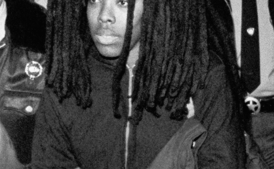 MOVE member Ramona Africa is led out of Philadelphia City Hall on Feb. 9, 1986 after a jury found her guilty of two charges and acquitted her of 10 others in a case stemming from the fatal confrontation in May 1985 between police and the radical group. The jury found Africa guilty of riot and conspiracy.
