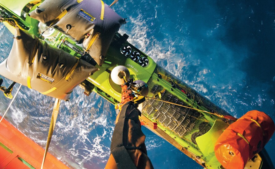 James Cameron traveled to the bottom of the Mariana Trench last year — a depth of nearly seven miles.