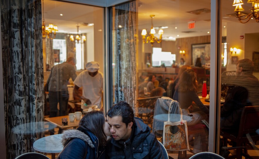 Khaled and Elshamy are pictured together on March 27, a few days before leaving Washington.