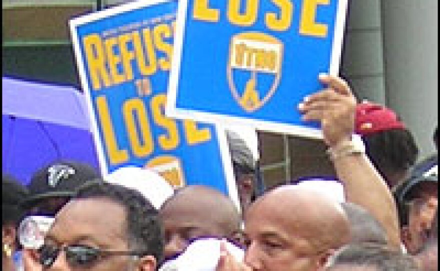 The Rev. Jesse Jackson and the Rev. Al Sharpton were among those who organized the march.