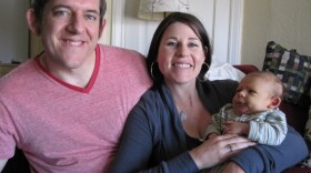 Ned, Sara and Shay Buskirk of San Francisco. Shay was born at home and his parents never considered circumcision, which they see as mutilation.