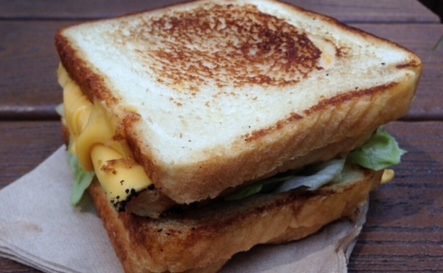 It may look like a stack of sandwiches. It is.