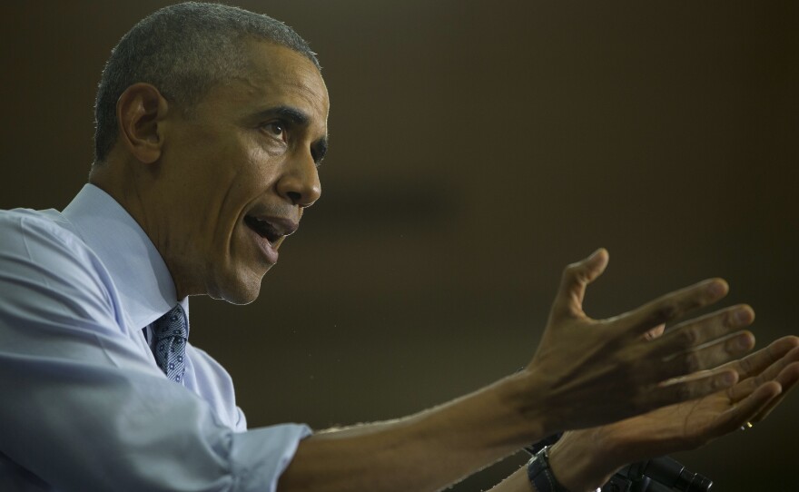 President Obama speaks in Elkhart, Ind., about the improvement in the area's economy and the role of his policies in the rebound.