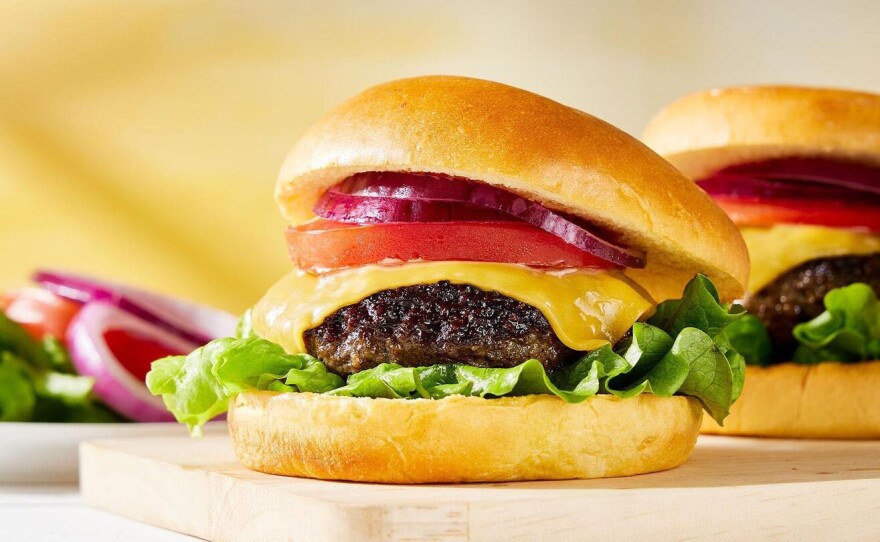 Mushroom-Beef Blended Burger
