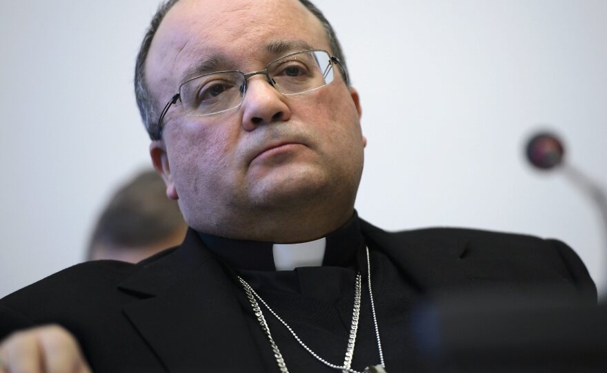 Former Vatican Chief Prosecutor of Clerical Sexual Abuse Charles Scicluna, appearing at the U.N.'s Office of the High Commissioner for Human Rights in Geneva, on Thursday.