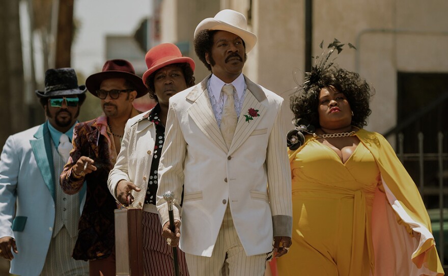Eddie Murphy plays Rudy Ray Moore in the Netflix movie "Dolemite is My Name."