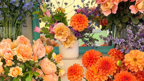 Flower Arranging 101 + Farm Tour