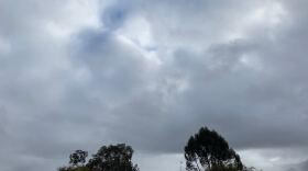 Clouds over El Cajon are shown in this image, April 3, 2019. 