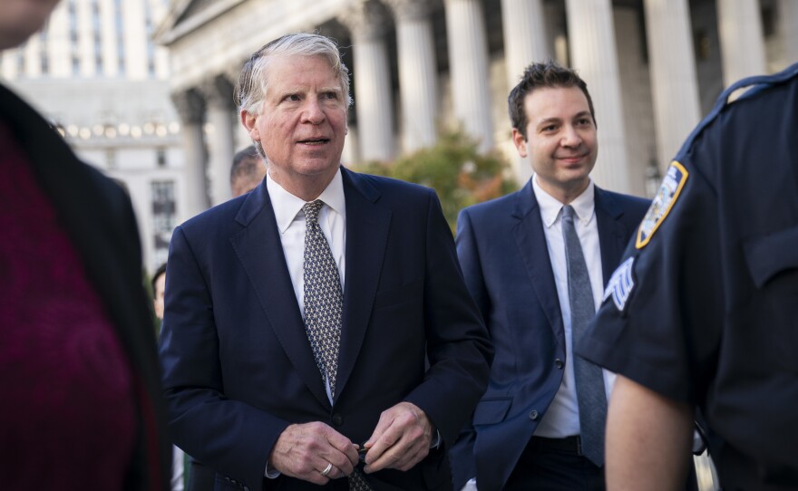 Manhattan District Attorney Cy Vance arrives at federal court for a hearing related to President Trump's financial records in October 2019 in New York City.