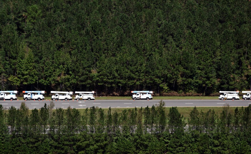 Views of power workers in North Carolina.