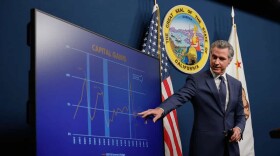 Gov. Gavin Newsom releases his revised 2025-26 budget proposal in Sacramento on May 14, 2025.