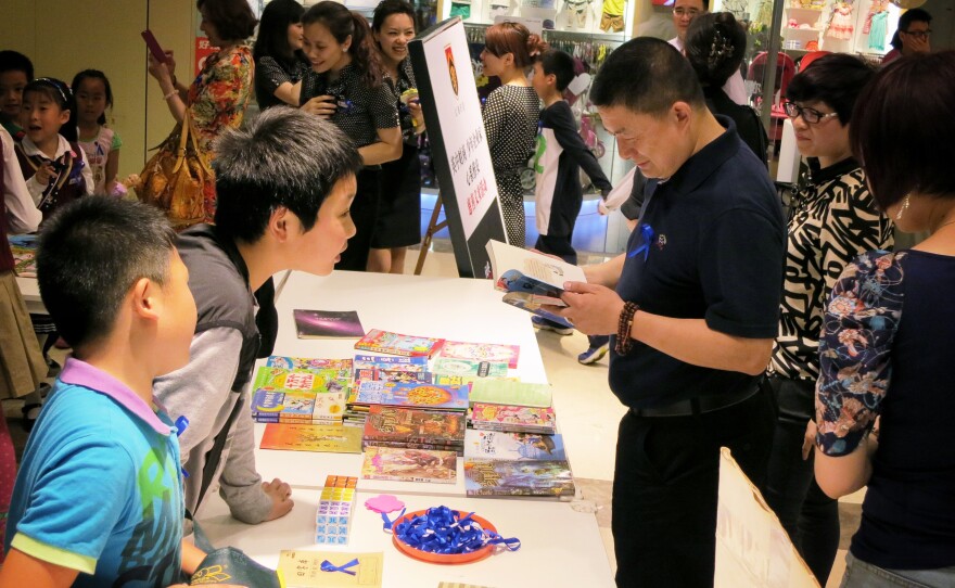 The charity sale is designed to get the children to learn compassion, sharing and the value of money.