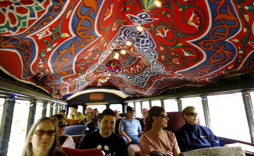 It's a packed house aboard the funky bus.