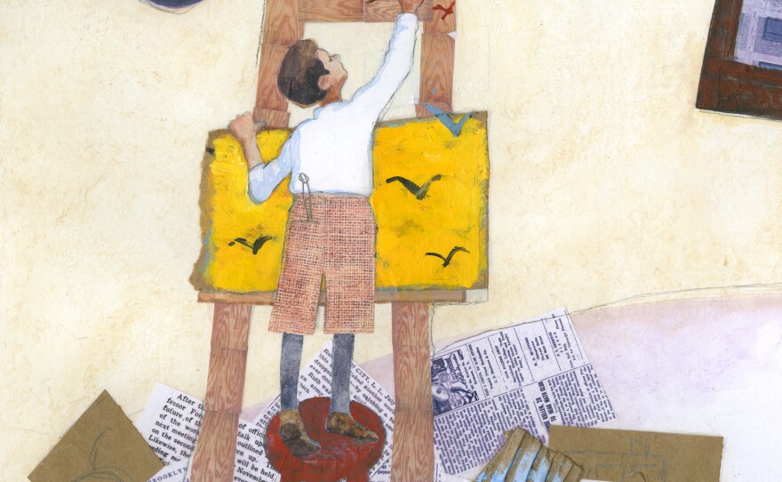 <em>With each tube of colored oil, / Ezra let his imagination grow. / And he drew, oh, how he drew.</em>