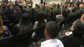Vice President Mike Pence speaks to Department of Homeland Security and Border Patrol personnel at the El Centro Station, April 30, 2018. 


