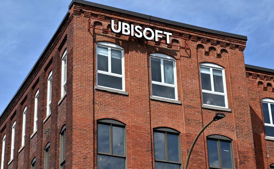 French videogame giant Ubisoft's Montreal office is seen on July 18, 2020 in Quebec, Canada.