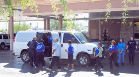 Maricopa County Sheriff's Officers raid the On Your Way Car Wash in Peoria, Ariz. in October 2009. (Photo courtesy www.PhotosByJoseMunoz.com)