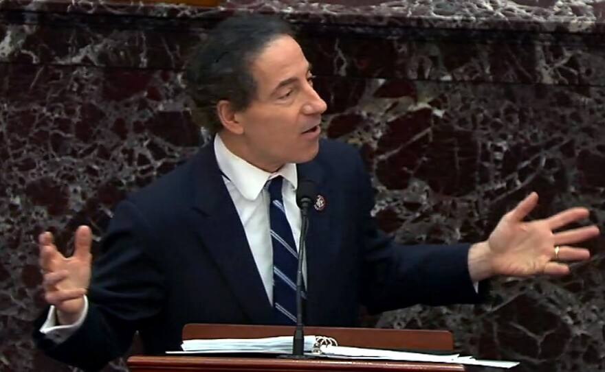 Lead House impeachment manager Rep. Jamie Raskin, D-Md., delivered his closing arguments on the fifth day of former President Donald Trump's second impeachment trial.