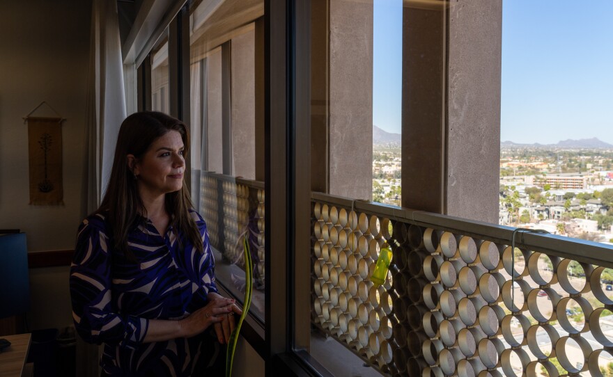 Tucson Mayor Regina Romero poses for a portrait in her office at Tucson City Hall.