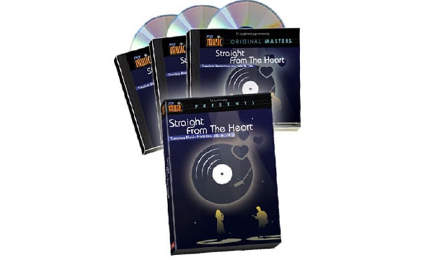 Give at the $300 level or $25 monthly, and receive the "Straight From the Heart" Combo featuring at 3 CD set + program DVD. This gift includes a KPBS License Plate Frame (if you're a new member). Also enjoy access to KPBS Passport.