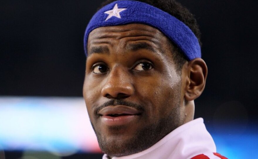 LeBron at the NBA All-Star Game in February.<!--Session data-->