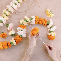 Becoming A Florist: Fall Flower Garland Workshop