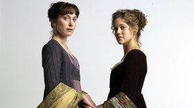 From acclaimed writer Andrew Davies comes this enchanting new adaptation of Jane Austen's classic novel about love and marriage. Pictured: Elinor (Hattie Morahan) and Marianne Dashwood (Charity Wakefield) in SENSE AND SENSIBILITY.