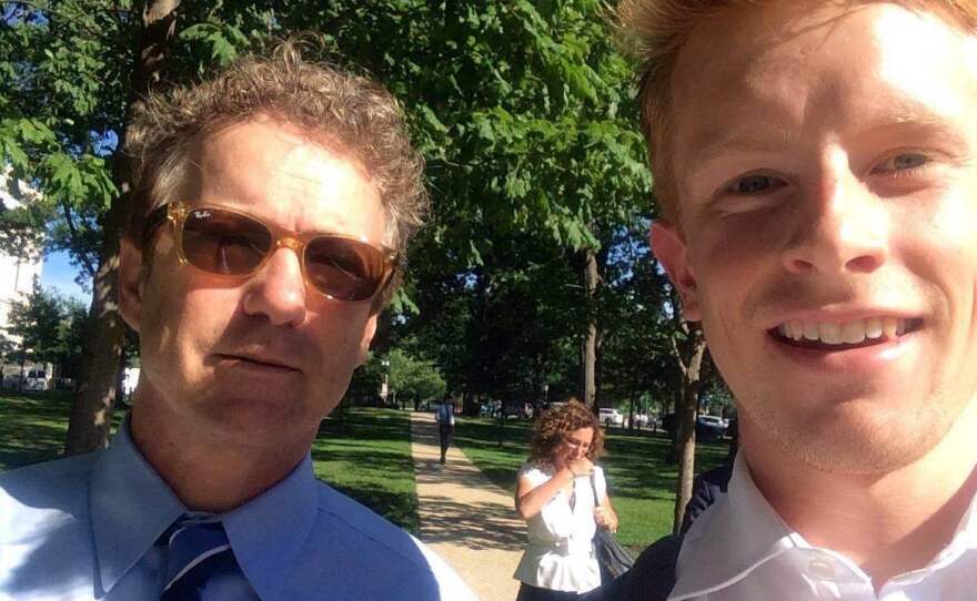 Gray Barrett (right) took this selfie with Rand Paul in Washington, D.C., this summer. "Though I'm not a Rand Paul supporter, I couldn't pass up this opportunity!" he said.