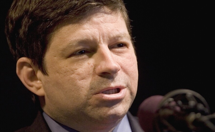 <p>Steve Novick, shown in 2008, was the campaign spokesman for measures 66 and 67, which passed in Oregon last fall. Novick says that Oregonians voted for the measures because they decided to protect public safety, social services — and the middle class. </p>