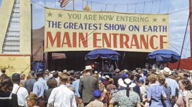Main entrance to the Ringling Bros. Circus, Madison, Wis., Aug. 17, 1951.
