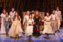 The cast of Stephen Sondheim and James Lapine's Into the Woods, in a reimagining by Fiasco Theater, directed by Noah Brody and Ben Steinfeld.