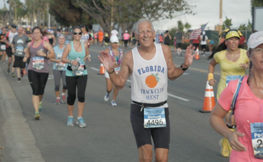 Richard Williams participates in the America's Finest City Half Marathon, San Diego, Calif. Williams, 80, is a competitive runner in San Diego.