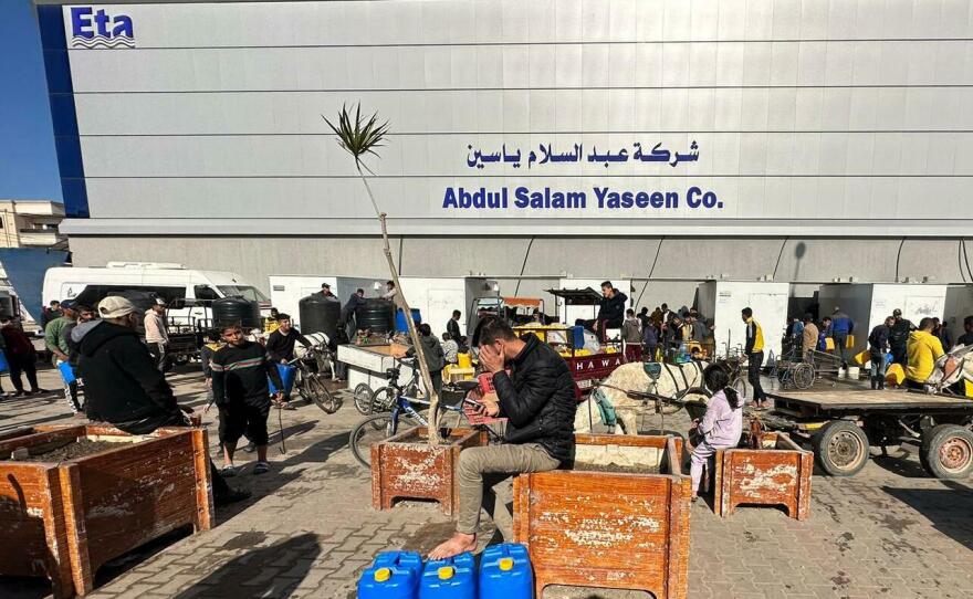 The Eta Water Company's desalination plant in Rafah, in the Gaza Strip, is one of scores of privately owned desalination facilities in the Palestinian enclave.