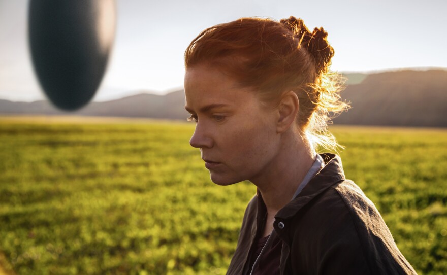 Amy Adams is a linguist asked to helped translate communications with aliens that land on earth in "Arrival."