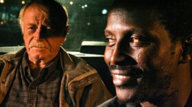 William (Red West) and Solo (Souléymane Sy Savané) in Solo's cab. Solo drives William to a mountaintop where he plans to commit suicide. Through this unlikely, but unforgettable friendship, "Goodbye Solo" deftly explores the passing of a generation, as well as the rapidly changing face of America.