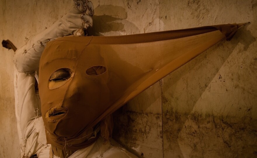 One of the figures in Tim Shaw's "Soul Snatcher Possession" immersive installation piece that is part of "Beyond Reason" at San Diego Museum of Art.