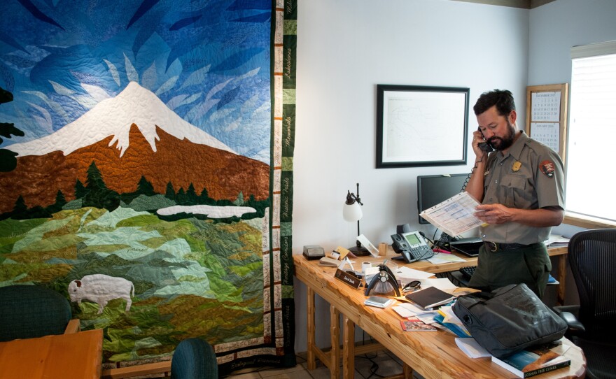 The office of Joshua Tree National Park Superintendent David Smith sits on an active fault line. The building hasn't been retrofitted for seismic activity, though, because there's no money for it. "There are higher priorities," Smith says.