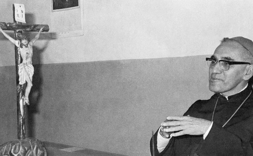 Archbishop Oscar Romero of El Salvador (shown in 1977) was gunned down in a church in San Salvador while celebrating Mass after criticizing a government crackdown in 1980.