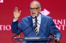 Rep. Andy Biggs, R-Ariz., speaks at a Turning Point USA event in Phoenix on April 17. Biggs, who is running for governor in Arizona, voted not to certify the 2020 election as a member of the U.S. House.