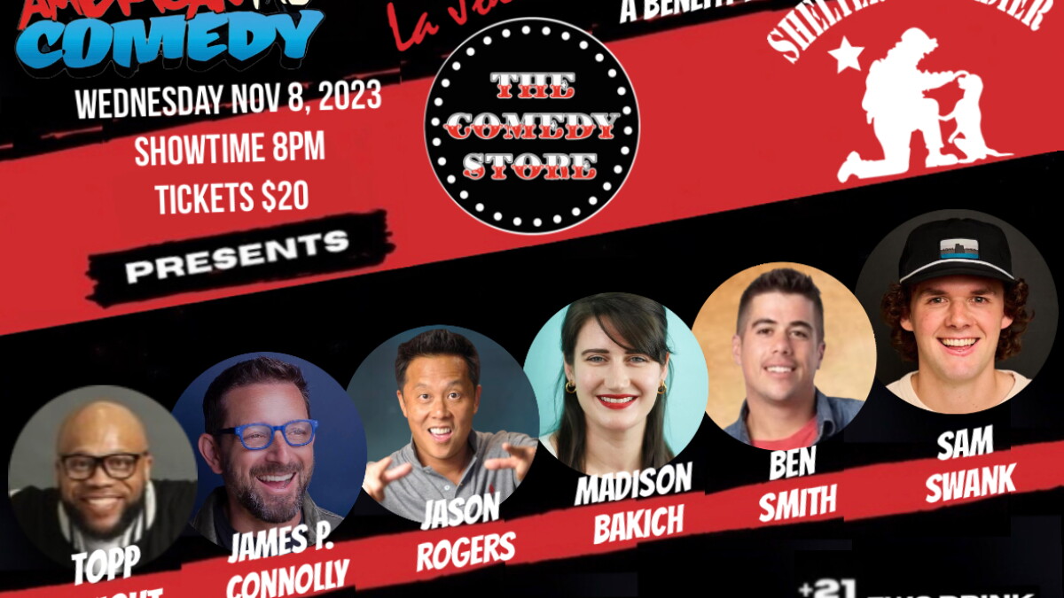 American Me Comedy Benefit For Local Nonprofit: Shelter To Soldier - Vimarsana News
