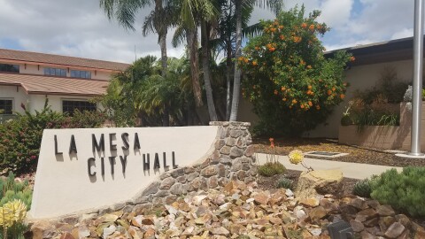 The La Mesa City Hall building is pictured, May 17, 2019. 