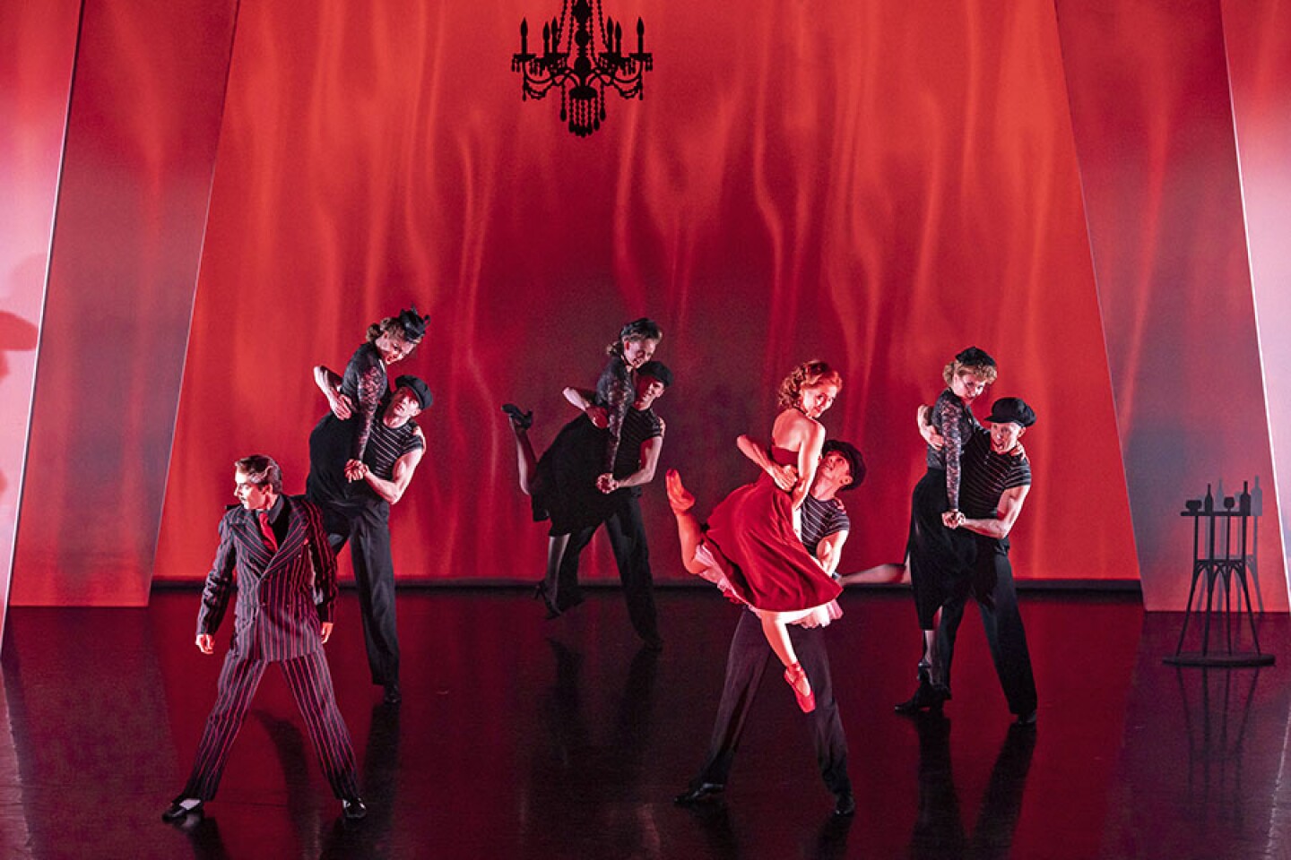 Company of “The Red Shoes.” Experience this dark fairytale from Matthew Bourne with this Olivier Award-winning stage adaptation.